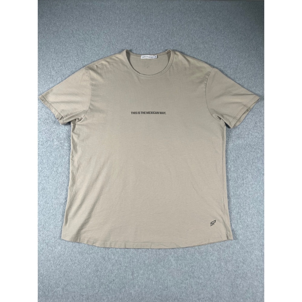 Acapella x Sergio Perez Men XL Tan The Mexican Way T-Shirt F1 Formula 1 Checo